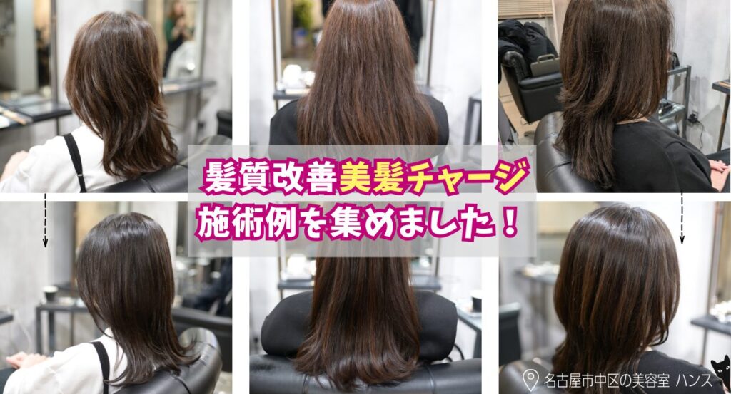 髪質改善美髪チャージの施術例/美容室ハンス名古屋